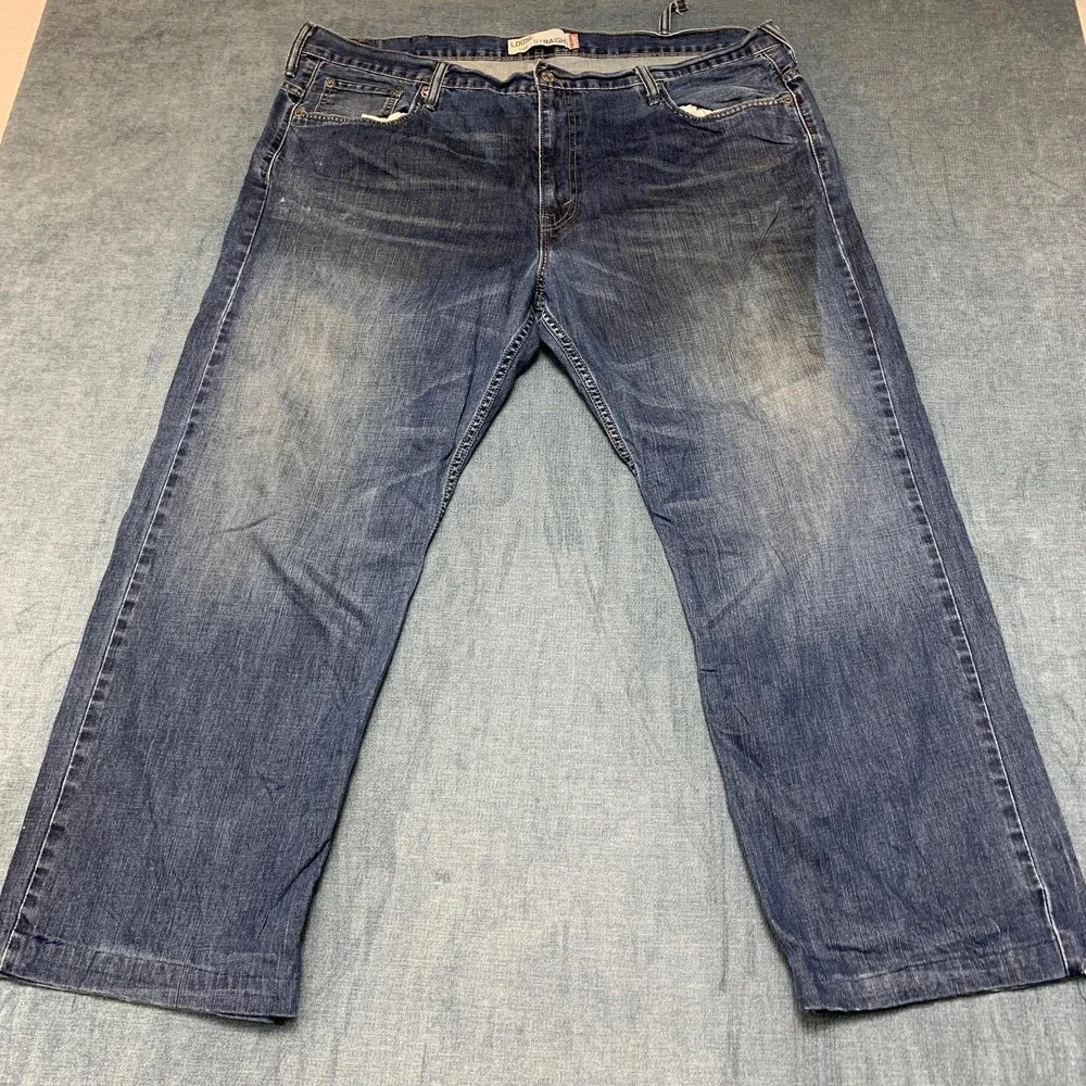 Vintage Levi's 569 Jeans Mens 42x30 Blue Denim Cotton Loose Straight Leg Y2K